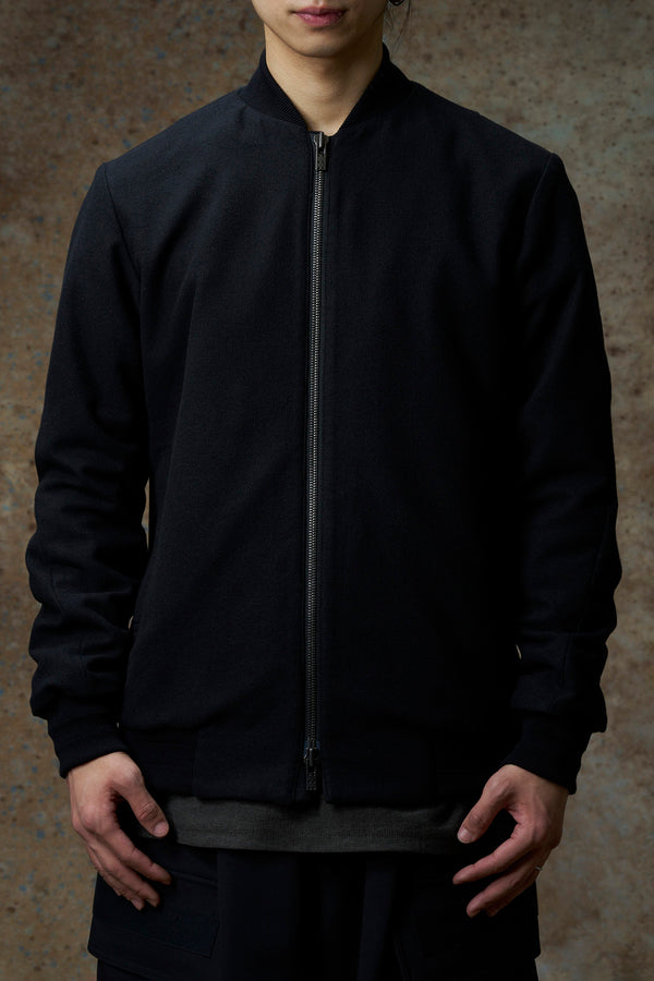 DEVOA Fall/Winter 2025 Men's Stand-up Collar Zip-up Jacket (DVA-JKK-NCRS-BLACK)